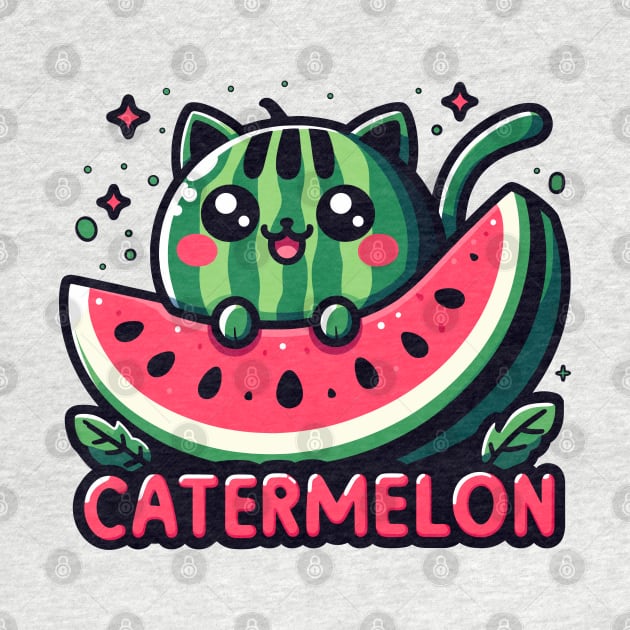 Catermelon Fruity Watermelon Cat by SubtleSplit